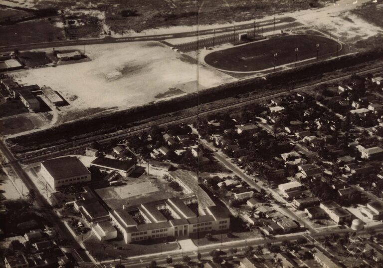 Roosevelt High School Aerial, 1963, Courtesy of Historical Society of Palm Beach County