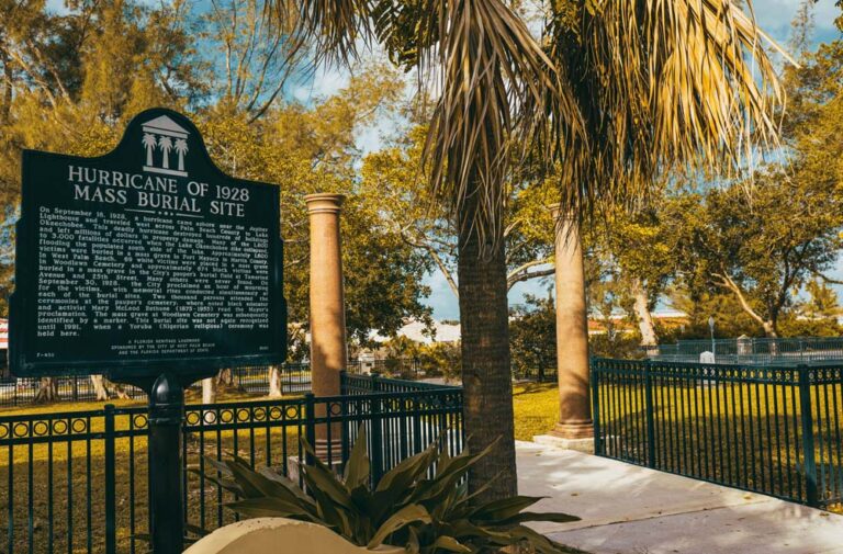 Storm of ’28 Memorial Park in West Palm Beach, FL. Photo credit: Daniel Fortune