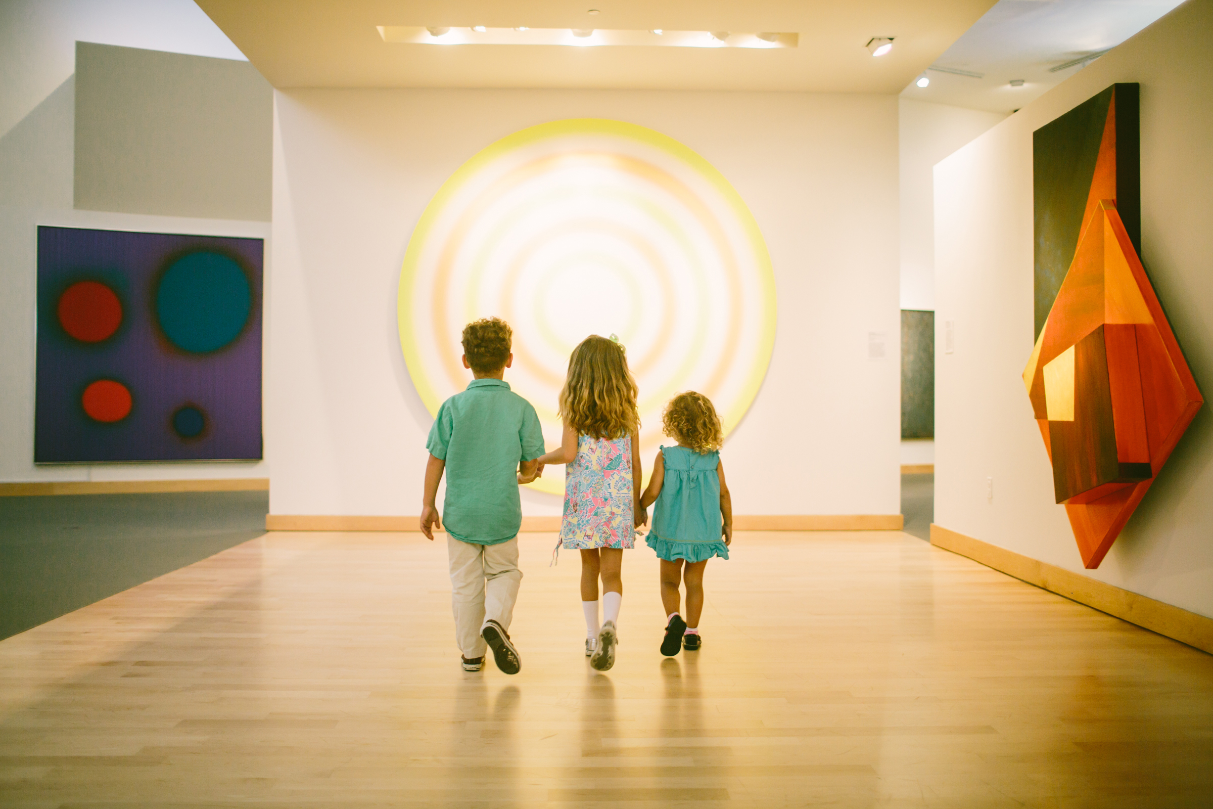 Visitors at the Boca Raton Museum of Art
